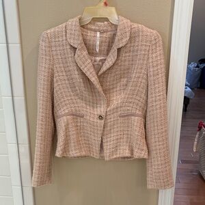 Women's Tan Tweed Jacket